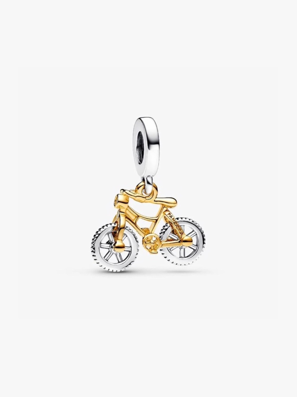 Pandora - Two-tone Spinning Wheels Bicycle Dangle Charm